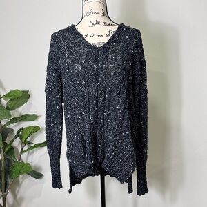 ALTAR’D STATE Black and White Textured Cardigan Whismigoth, Fall, Halloween SZ S